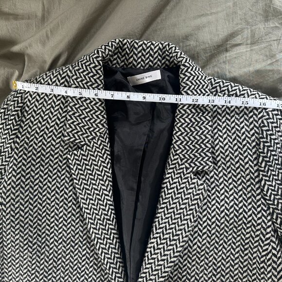 Anine Bing Fishbone Blazer Size Medium - Picture 8 of 12